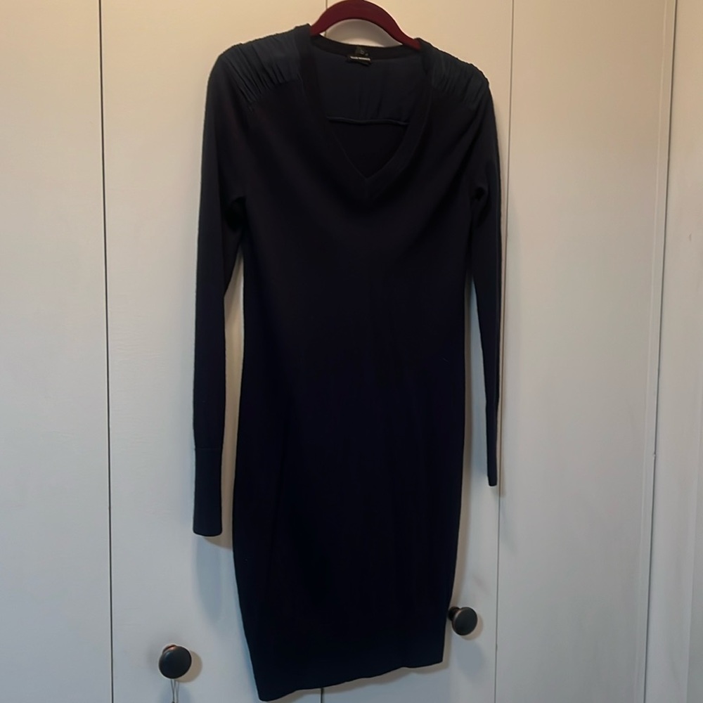 CLUB MONACO NAVY SWEATER DRESS